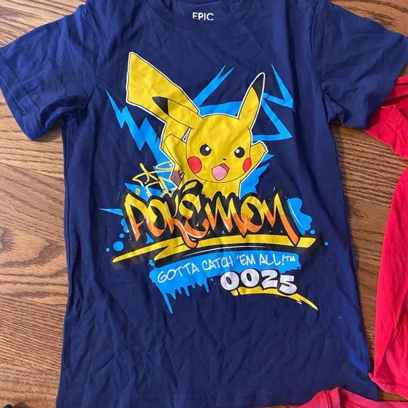 Pokemon Kids Bundle Long and Short Sleeves and Sweatshirt - Picture 7 of 16
